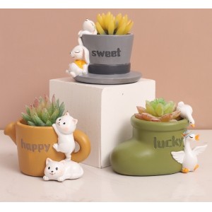 创意家居装饰多肉花盆桌面盆栽装饰品迷你景观搭配花器