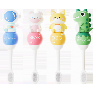 儿童牙刷宝宝婴幼儿牙刷细软万根毛卡通小头短柄独立包装